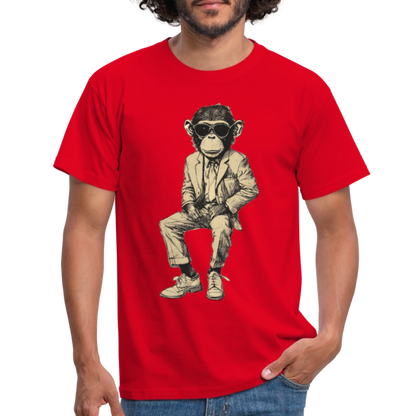 Mod Monkey, T-shirt herr - röd