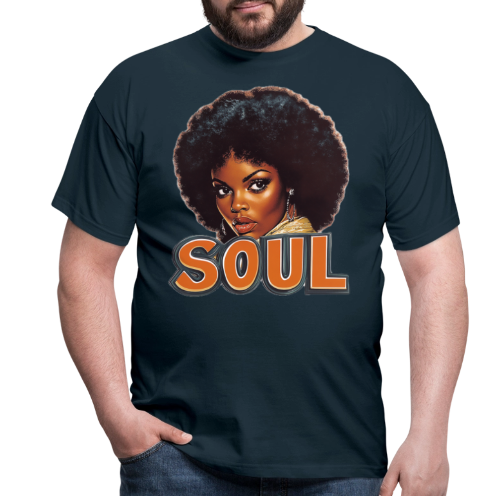 Soulful Vibes, T-shirt herr - marinblå