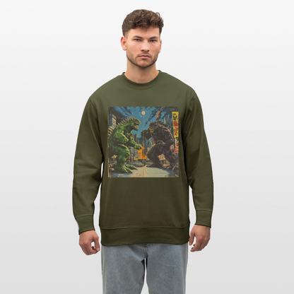 Kampen vid Solnedgången, Ekologisk sweatshirt CHANGER unisex från Stanley/Stella - kaki