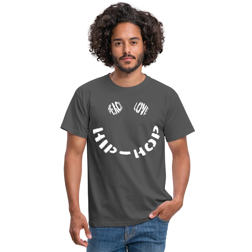 Peace, Love & Hip-Hop, T-shirt herr - kolgrå