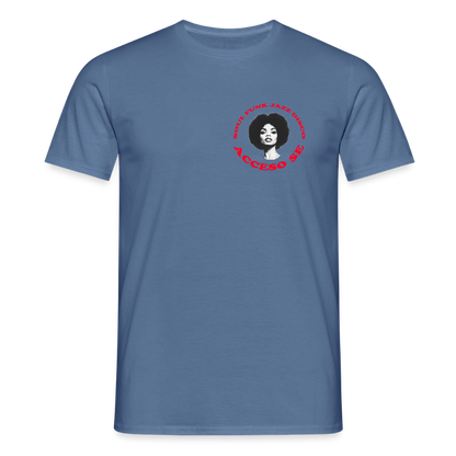 Where Music Lives – Powered by Acceso Family (small print), T-shirt unisex - duvblå 