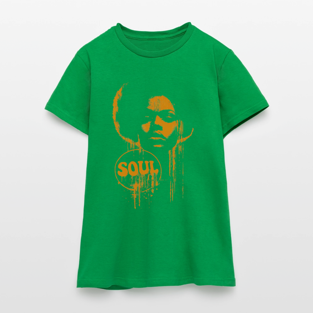 SOUL GLOW, T-shirt dam - kellygrön