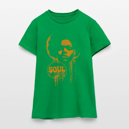SOUL GLOW, T-shirt dam - kellygrön