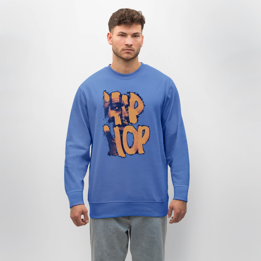 Raised on Boom Bap, Ekologisk sweatshirt CHANGER unisex från Stanley/Stella - blå