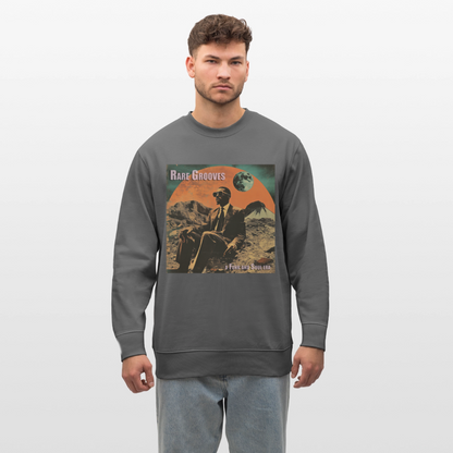 Vinylskatter: Att hitta sällsynta grooves, Ekologisk sweatshirt CHANGER unisex från Stanley/Stella - kolgrå