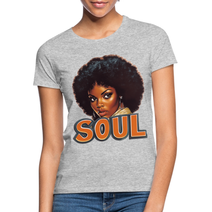 Soulful Vibes, T-shirt dam - gråmelerad