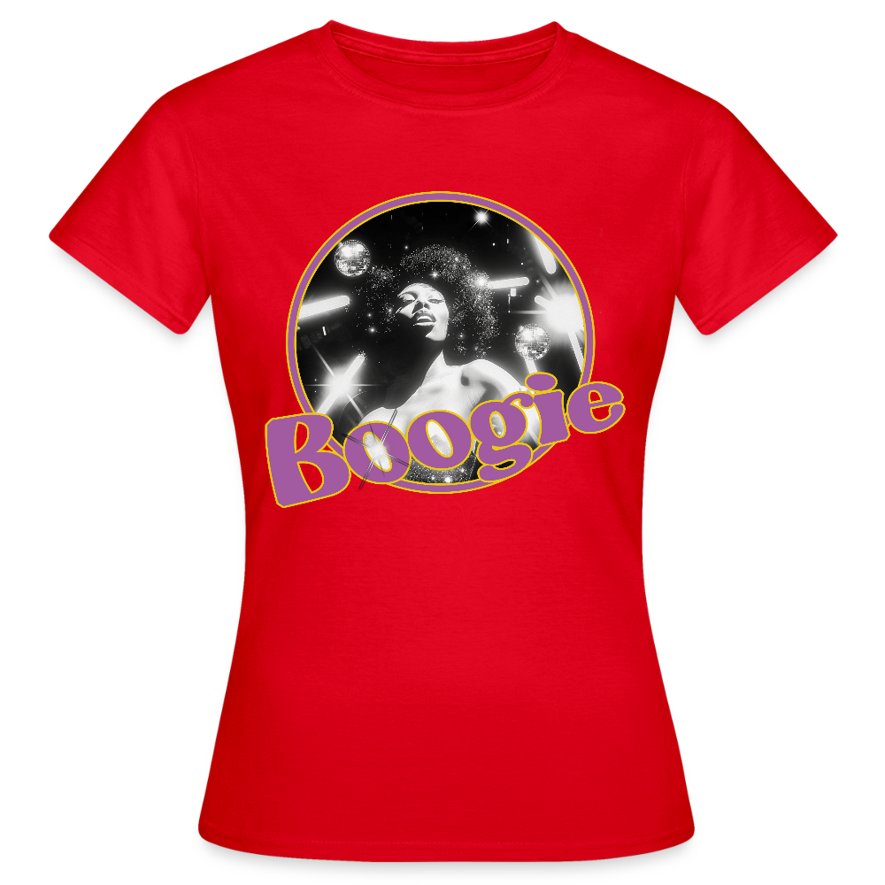 Electric Groove, T-shirt dam - röd