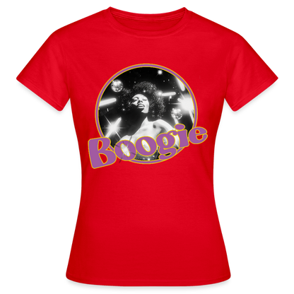 Electric Groove, T-shirt dam - röd