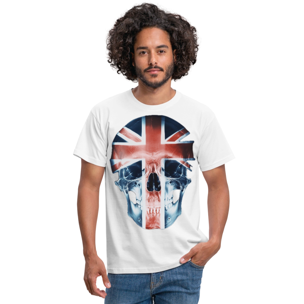 God Save the Skull, T-shirt herr - vit