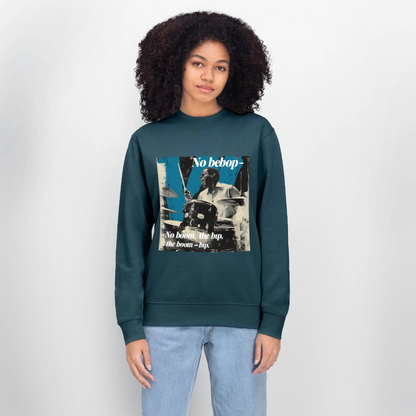 Push It Bebop, Ekologisk sweatshirt CHANGER unisex från Stanley/Stella - mörk petrol
