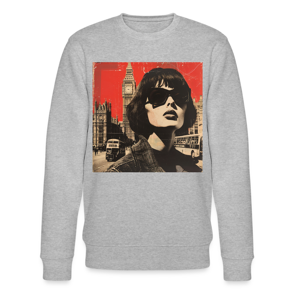 Revolt på Regent Street, Ekologisk sweatshirt CHANGER unisex från Stanley/Stella - gråmelerad