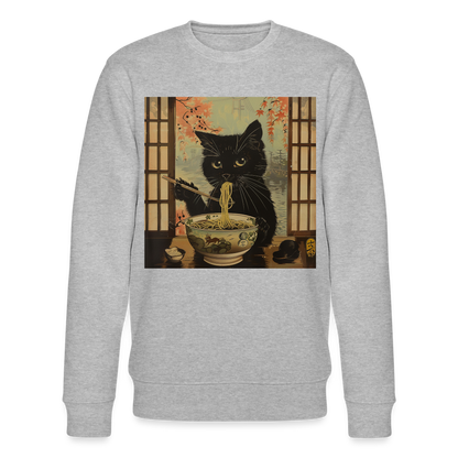 Ramenkatt, Ekologisk sweatshirt CHANGER unisex från Stanley/Stella - gråmelerad