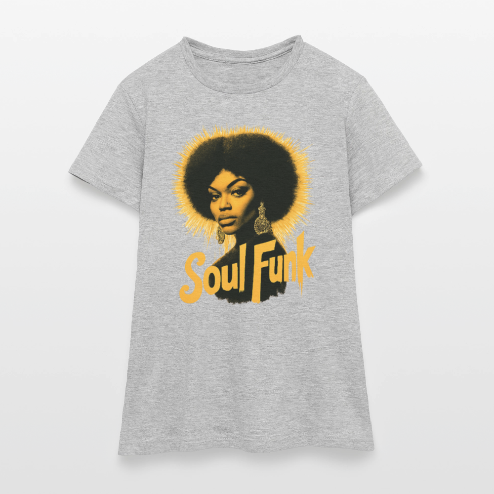 Soul Funk, T-shirt dam - gråmelerad
