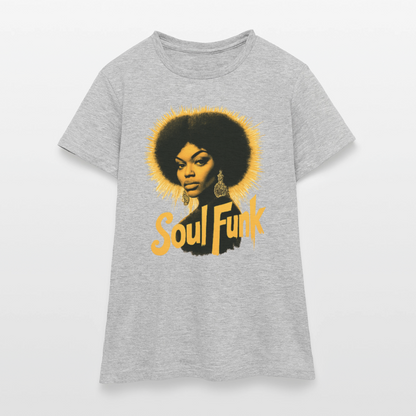 Soul Funk, T-shirt dam - gråmelerad