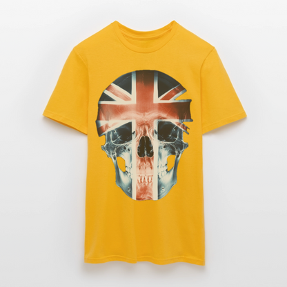 God Save the Skull, T-shirt herr - gul