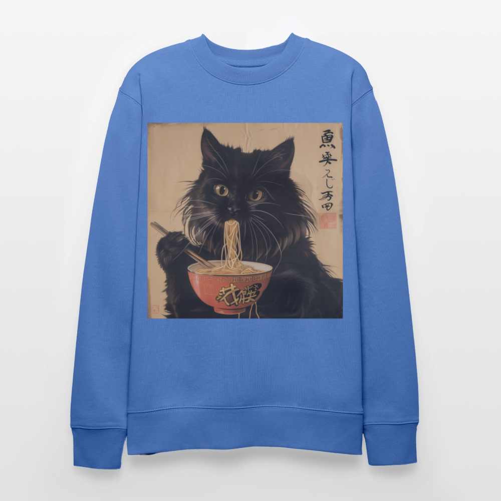 Kejsarens Katt och Ramens Hemlighet, Ekologisk sweatshirt CHANGER unisex från Stanley/Stella - blå