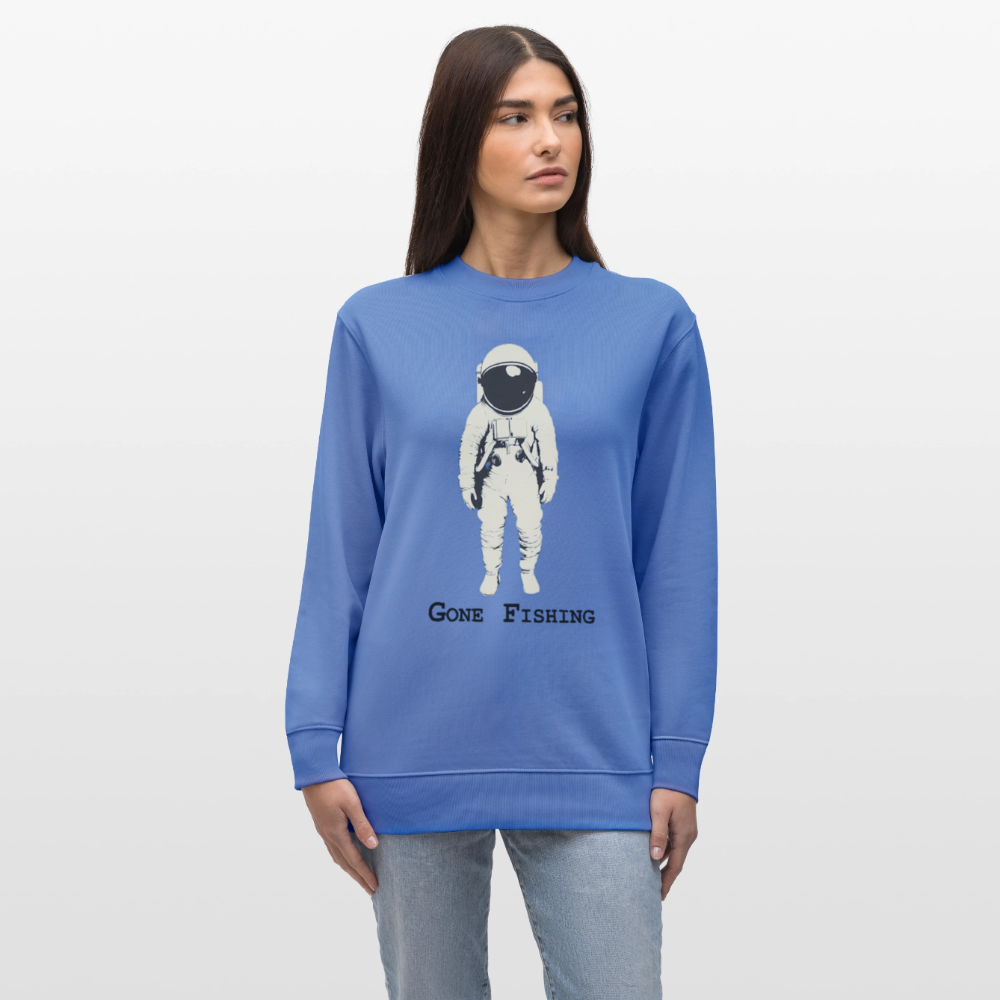 Drifting Beyond – Gone Fishing, Ekologisk sweatshirt CHANGER unisex från Stanley/Stella - blå