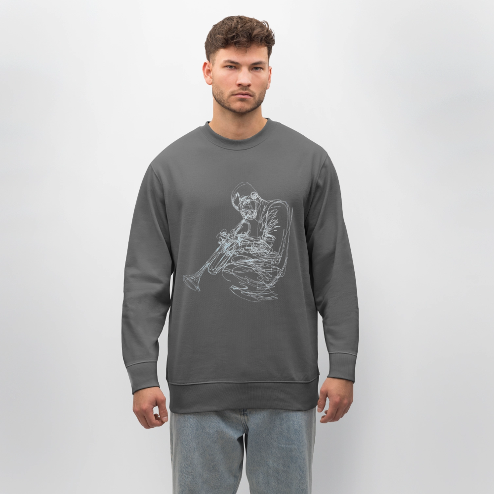 Contours of Jazz, Ekologisk sweatshirt CHANGER unisex från Stanley/Stella - kolgrå
