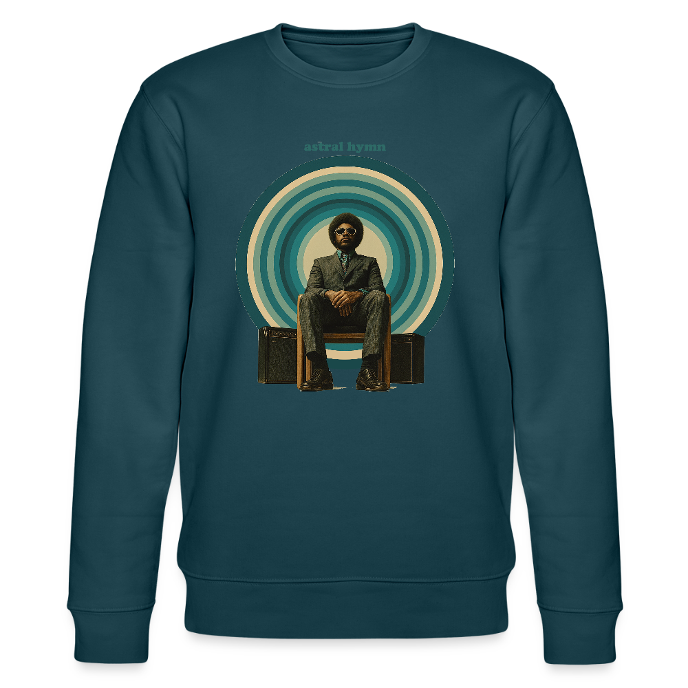 The Creator Has a Free Jazz Plan, Ekologisk sweatshirt CHANGER unisex från Stanley/Stella - mörk petrol