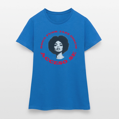 Where Music Lives – Powered by Acceso Family, T-shirt dam - royalblå