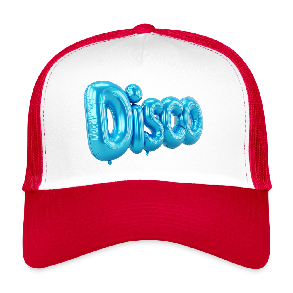 Pump the Disco, Trucker Cap - vit/röd