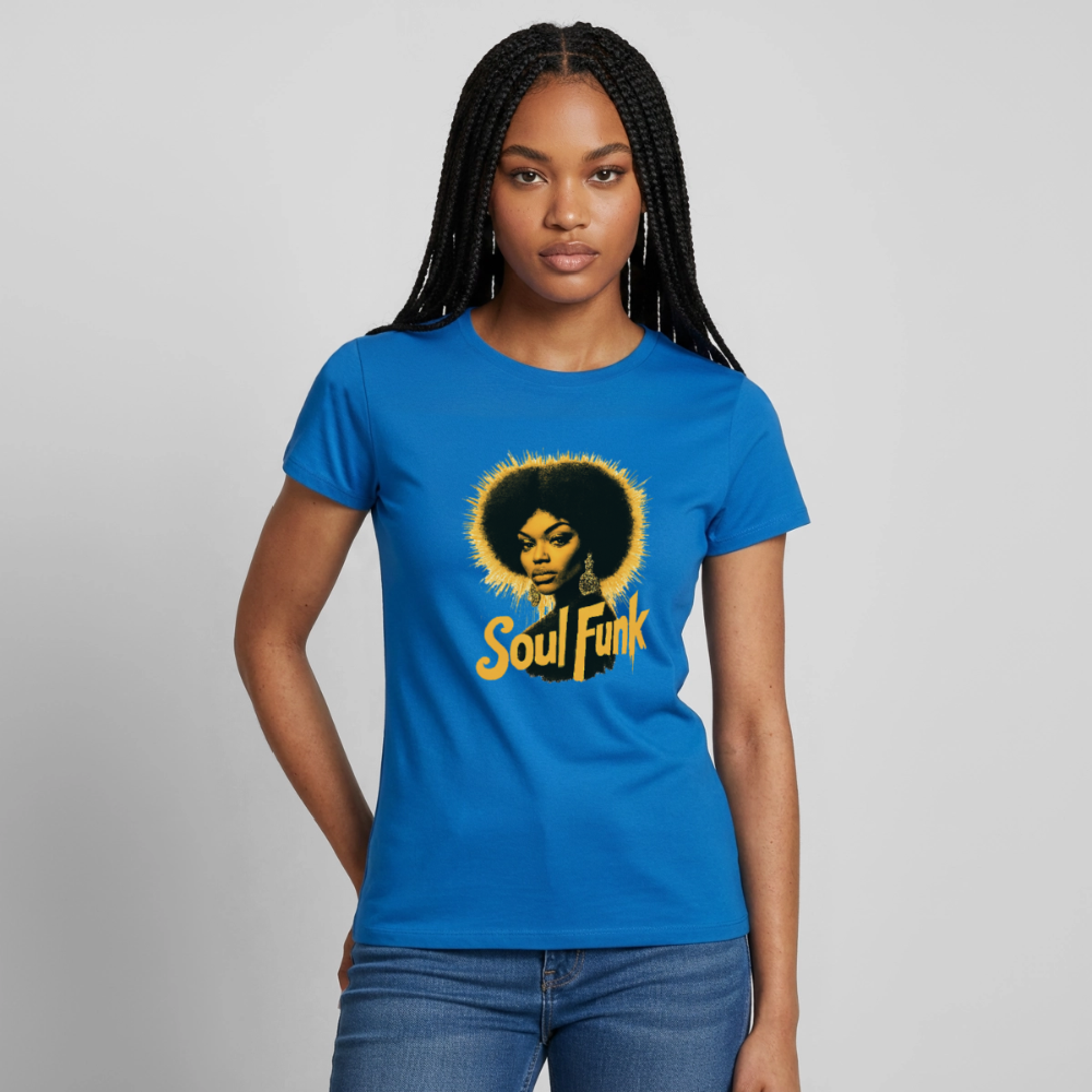 T-shirt dam - royalblå