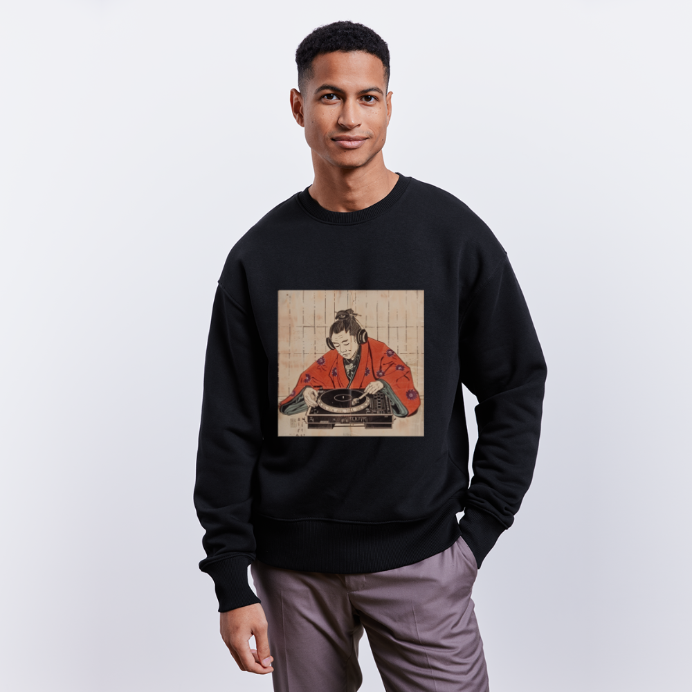Echo från Edo, Ekologisk oversizetröja RADDER unisex från Stanley/Stella - svart