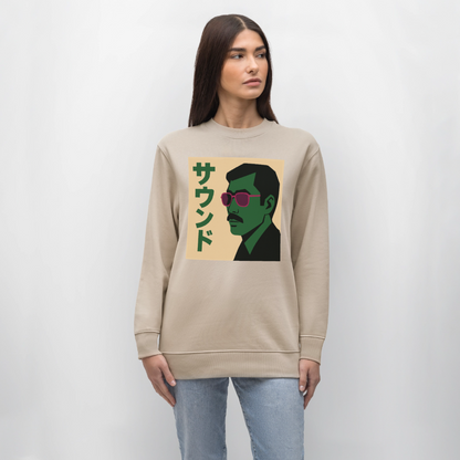 Nippon Sound, Ekologisk sweatshirt CHANGER unisex från Stanley/Stella - beige