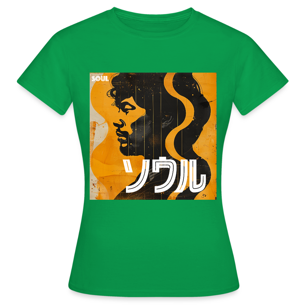 Nippon Grooves, T-shirt dam - kellygrön