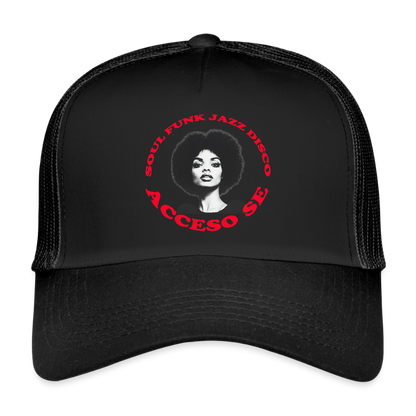 Where Music Lives – Powered by Acceso Family, Trucker Cap - svart/svart