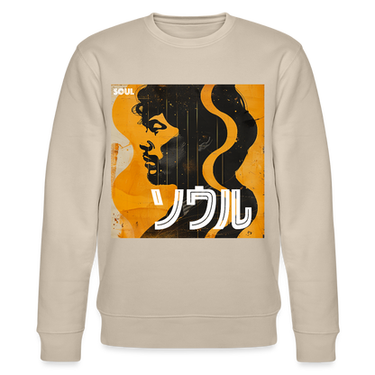 Nippon Grooves, Ekologisk sweatshirt CHANGER unisex från Stanley/Stella - beige