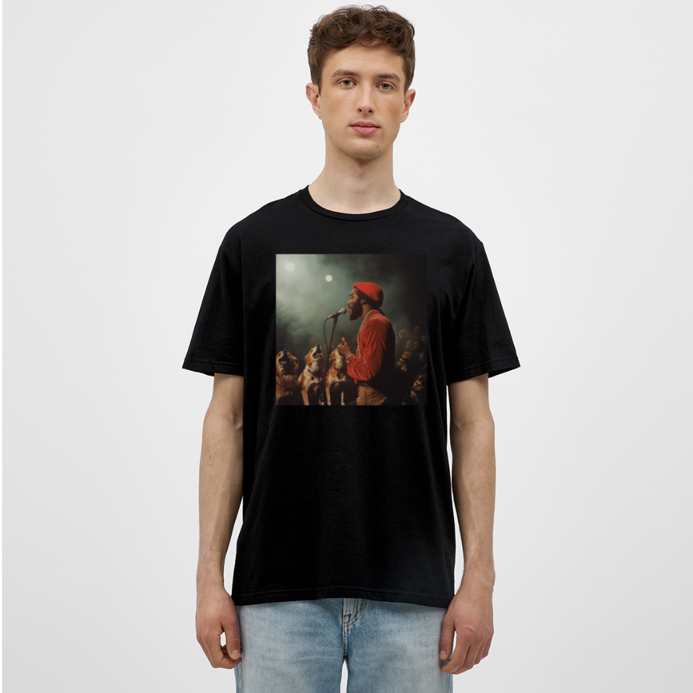 Howling at the Moon, T-shirt herr - svart