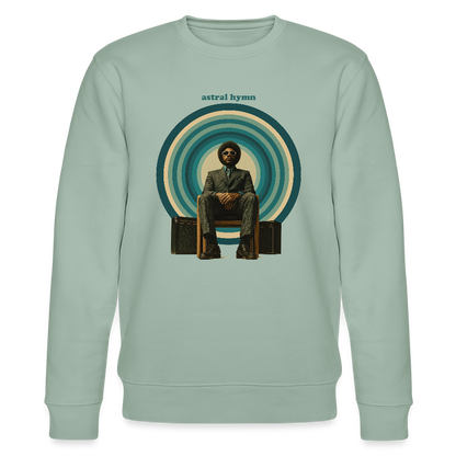The Creator Has a Free Jazz Plan, Ekologisk sweatshirt CHANGER unisex från Stanley/Stella - ljus grågrön