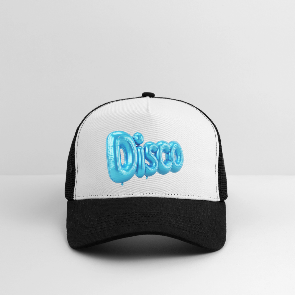 Pump the Disco, Trucker Cap - vit/svart