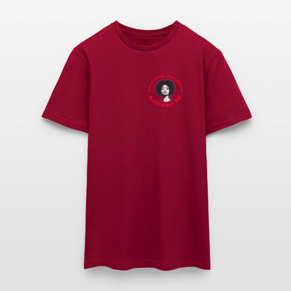 Where Music Lives – Powered by Acceso Family (small print), T-shirt unisex - tegelröd