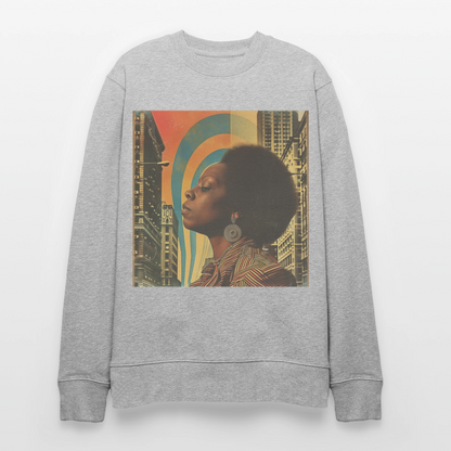 Jazz in the Moonlight, Ekologisk sweatshirt CHANGER unisex från Stanley/Stella - gråmelerad