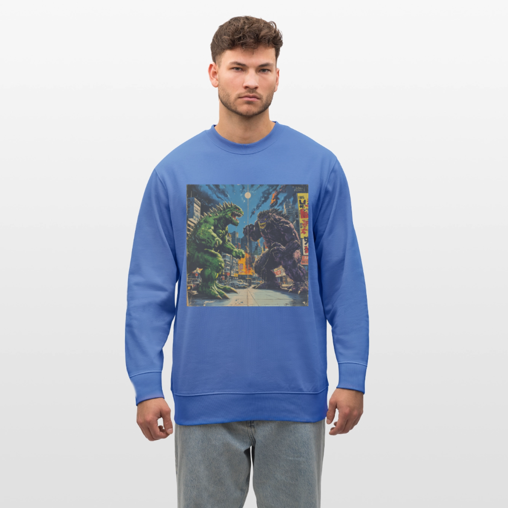 Kampen vid Solnedgången, Ekologisk sweatshirt CHANGER unisex från Stanley/Stella - blå