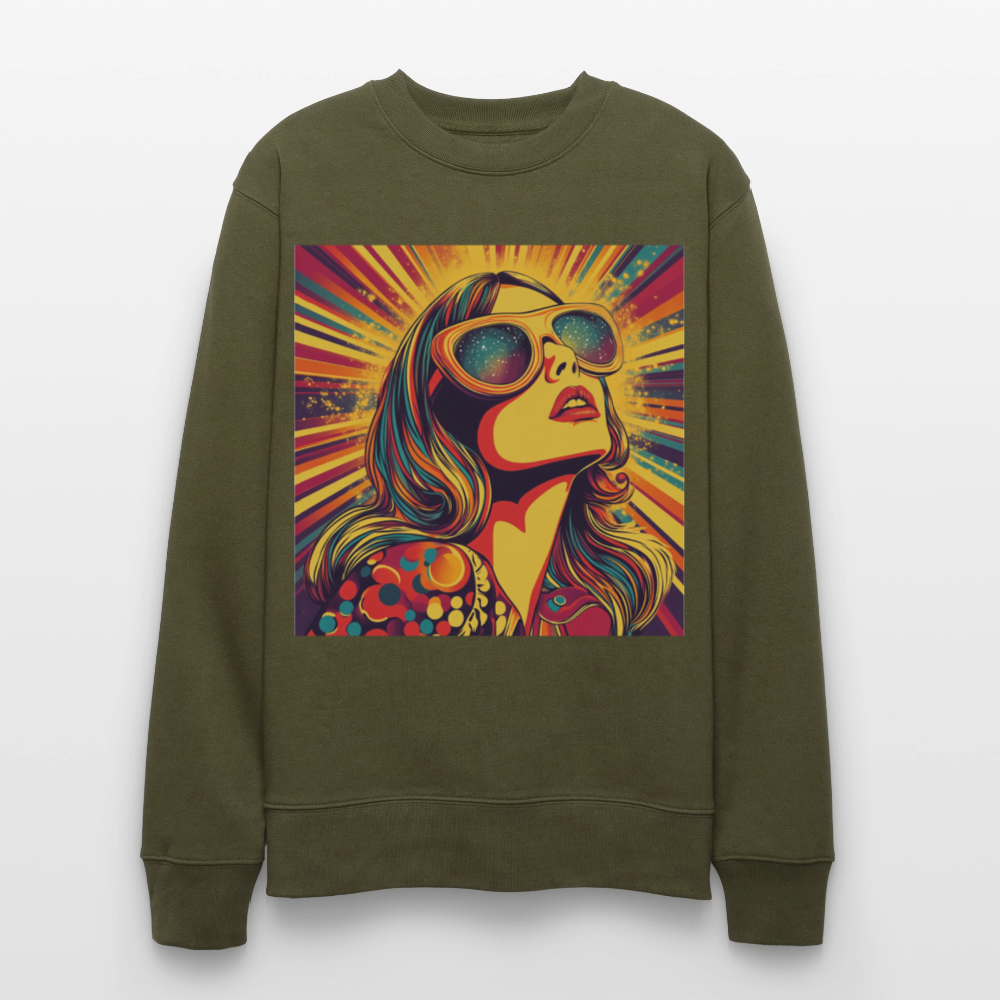 Disco Fever, Ekologisk sweatshirt CHANGER unisex från Stanley/Stella - kaki