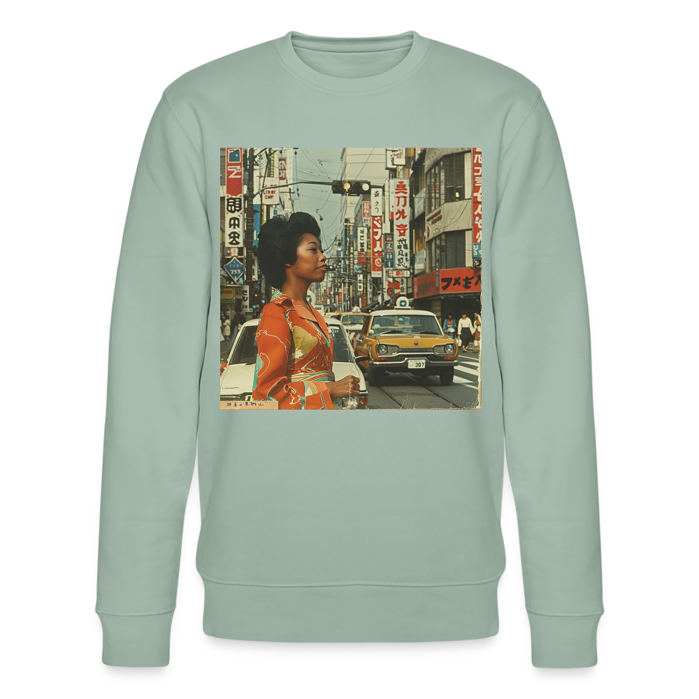 Yumi Sakamoto, Ekologisk sweatshirt CHANGER unisex från Stanley/Stella - ljus grågrön