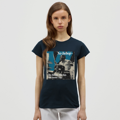Push It Bebop, T-shirt dam - marinblå