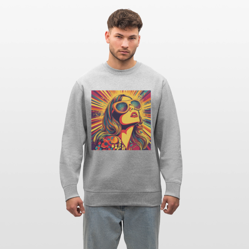 Disco Fever, Ekologisk sweatshirt CHANGER unisex från Stanley/Stella - gråmelerad