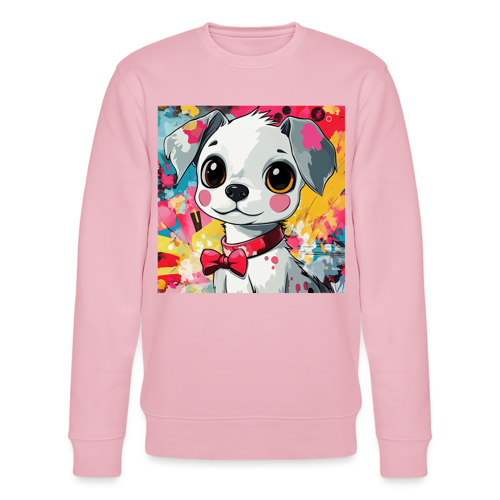 En vän eller fiende?, Ekologisk sweatshirt CHANGER unisex från Stanley/Stella - ljusrosa