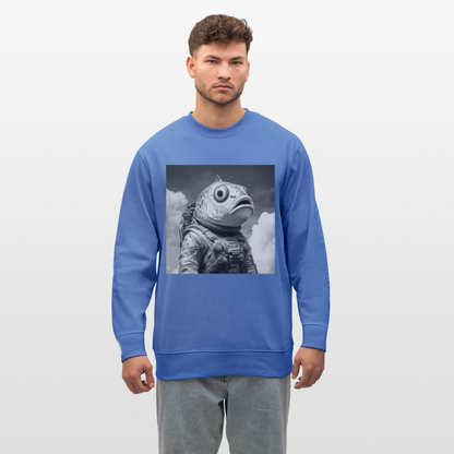 En ensam simtur i universum, Ekologisk sweatshirt CHANGER unisex från Stanley/Stella - blå