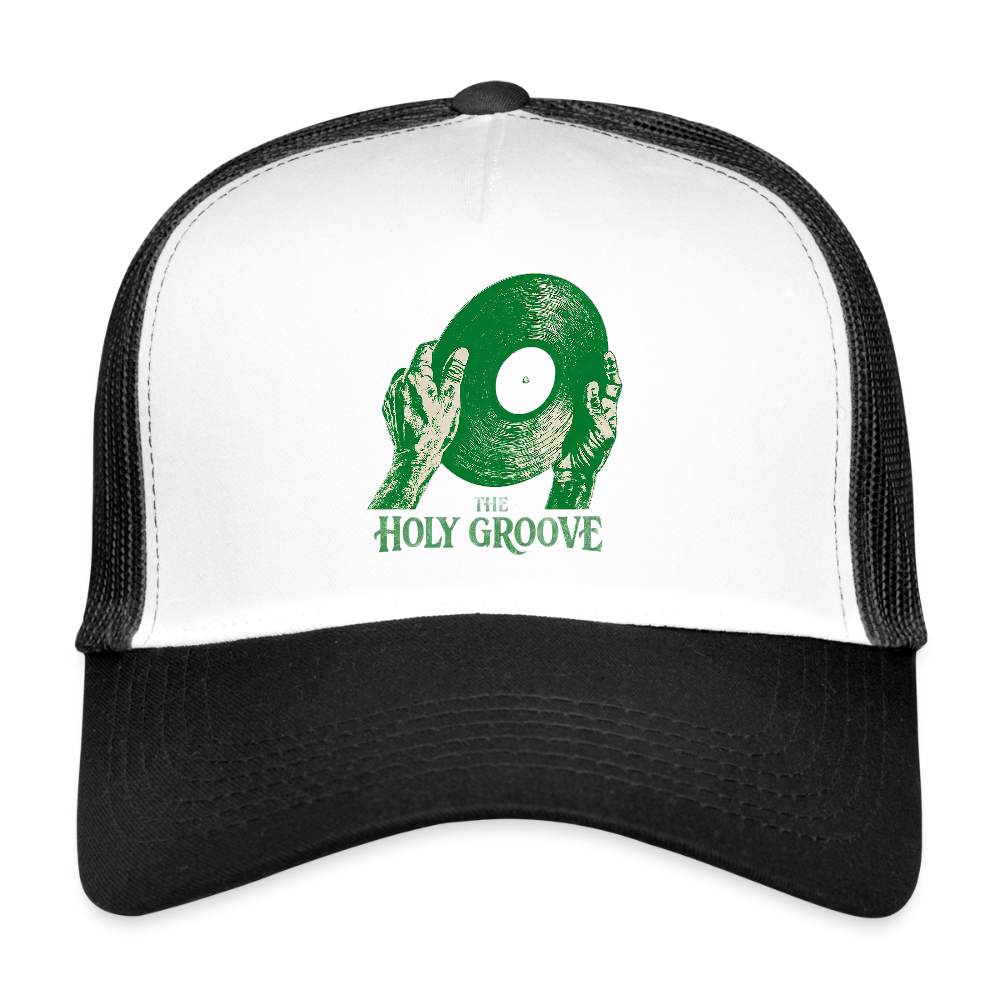 The Holy Groove, Trucker Cap - vit/svart