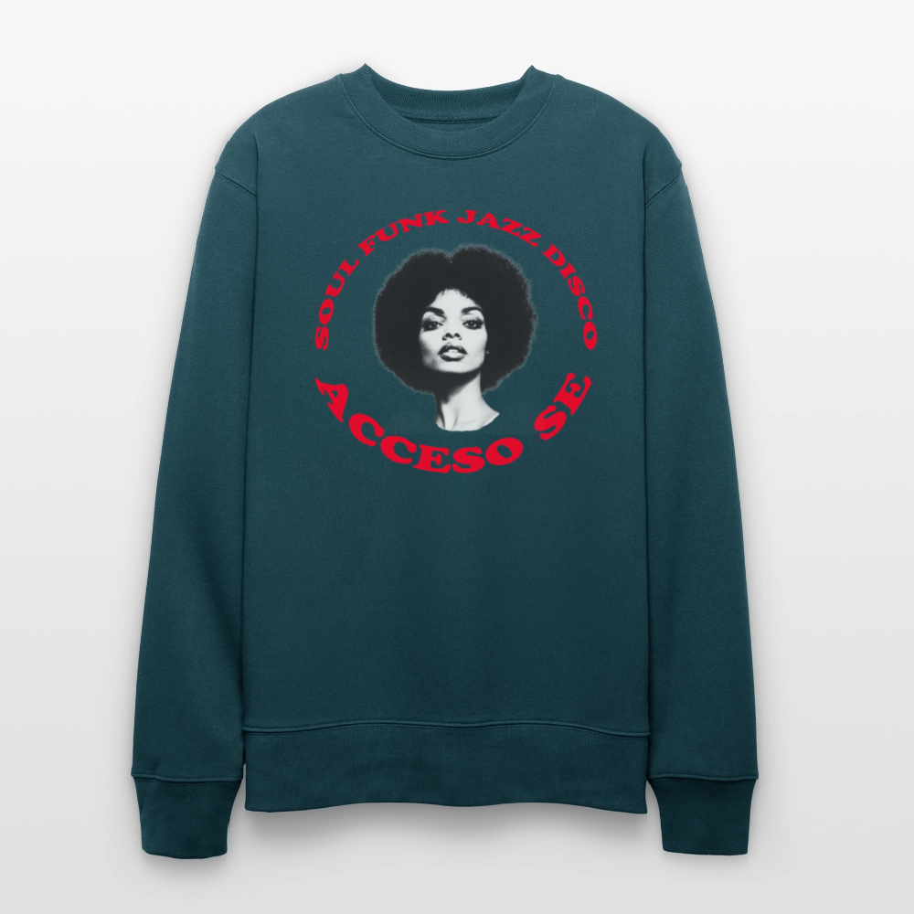 Where Music Lives – Powered by Acceso Family, Ekologisk sweatshirt CHANGER unisex från Stanley/Stella - mörk petrol
