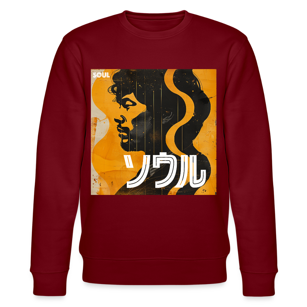 Nippon Grooves, Ekologisk sweatshirt CHANGER unisex från Stanley/Stella - vinröd