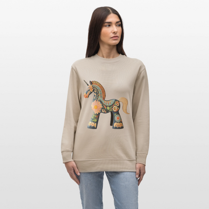 Färger av magi, Ekologisk sweatshirt CHANGER unisex från Stanley/Stella - beige