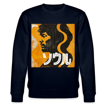 Nippon Grooves, Ekologisk sweatshirt CHANGER unisex från Stanley/Stella - marinblått