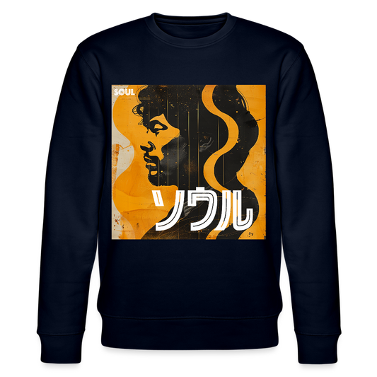 Nippon Grooves, Ekologisk sweatshirt CHANGER unisex från Stanley/Stella - marinblått