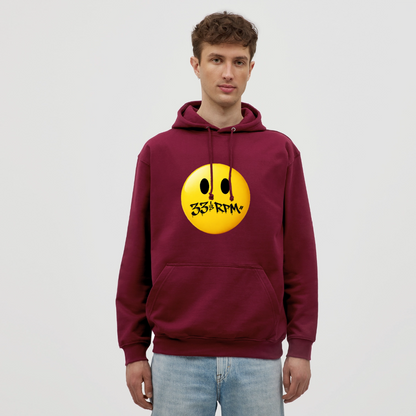 Turntable Grin, Luvtröja unisex - bordeaux